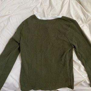 long sleeve green shirt